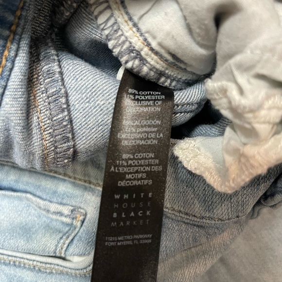 WHBM The Girlfriend Floral Embroidered Cropped Jeans - Picture 10 of 13